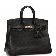 Сумка Hermes Birkin 25 из кожи страуса